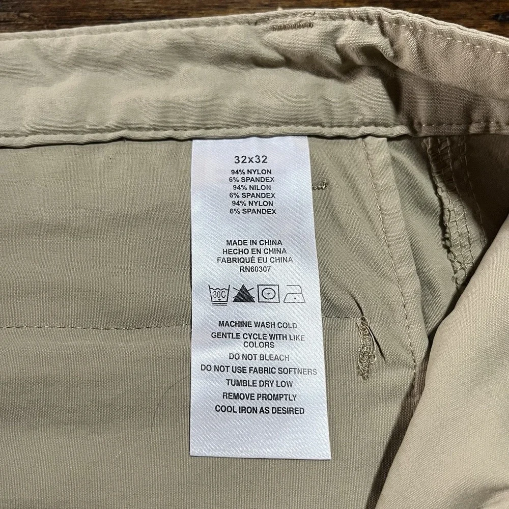 Unionbay Mens UB Tech Classic Chino Casual Pants Cargo Hiking Outdoors Sz 32/32‎